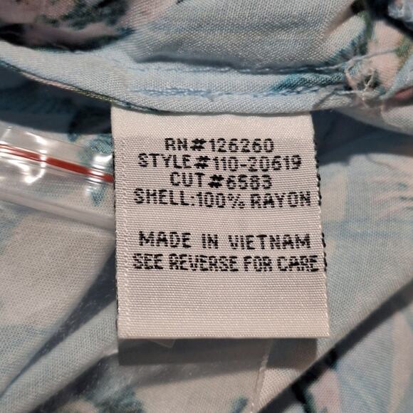 NWOT Velvet Heart Shirt Women's Medium Blue Birds phoebebuffay bohemian 1990s - Picture 8 of 8